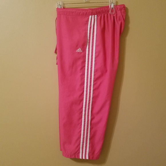 cropped adidas joggers